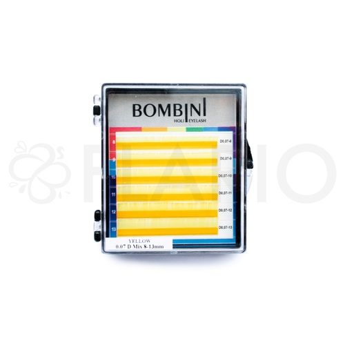 Ресницы Bombini Holi, Желтые - C MIX (8-13)