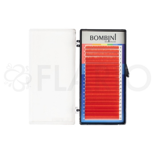 Ресницы Bombini Holi - Красные - 20 полос Микс (C-0,10 от 5 до 13)