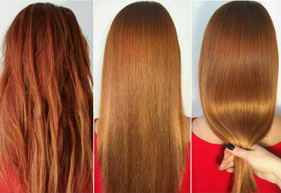 эффект кератинового выпрямления на разные типы волос